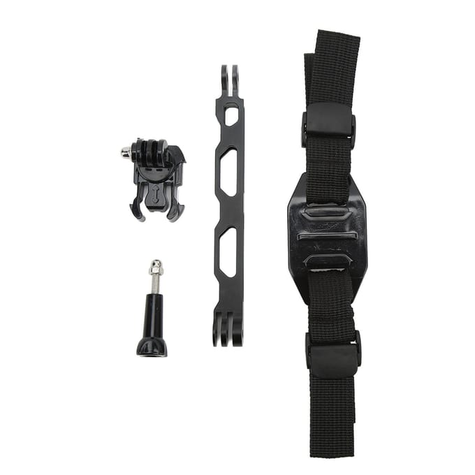 Verstelbare Fietshelm Band Hoofdband Mount Houder Adapter voor Osmo Action Sportcamera black