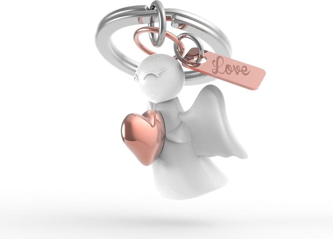 Metalmorphose sleutelhanger beschermengel - Love