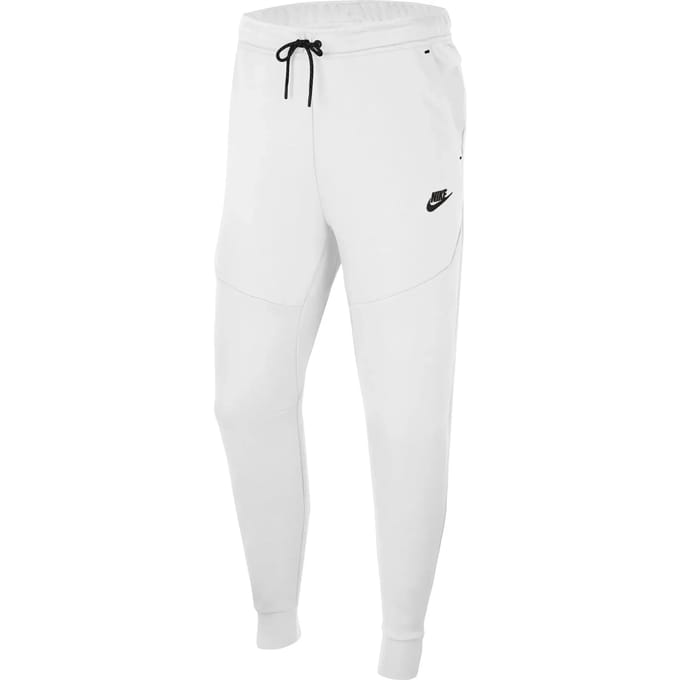 Lichtgewicht trainingsbroek heren sportkleding Tech Fleece broek wit/zwart