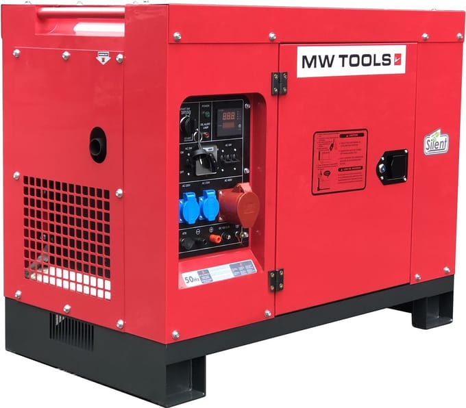 Diesel generator 8kW 1x230V + 10kW 3x400V MW Tools DG100E