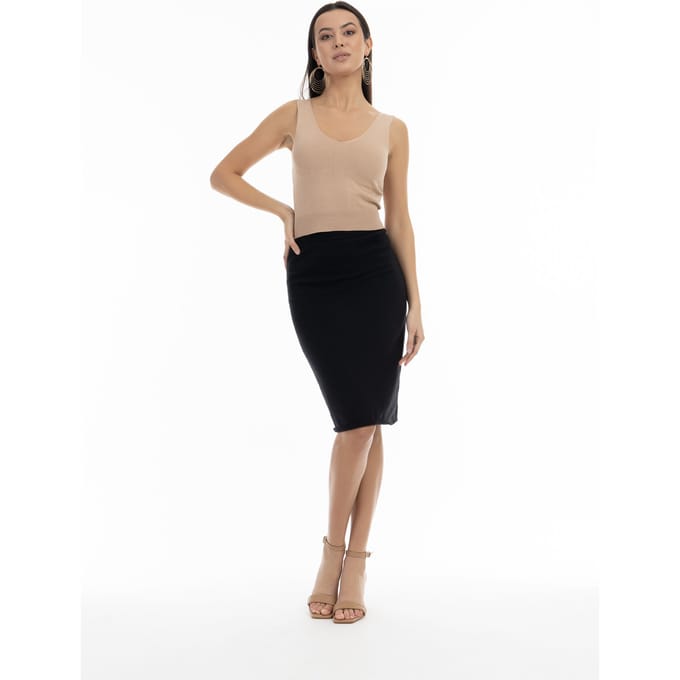 faina Gebreide tanktop
