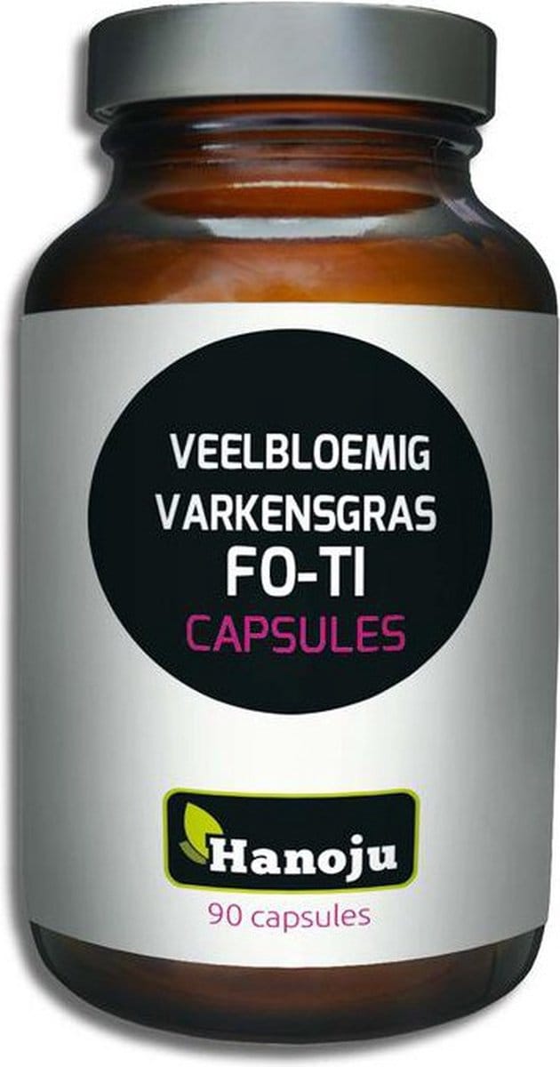 Hanoju Veelbloemig varkensgras fo-ti 90 Capsules