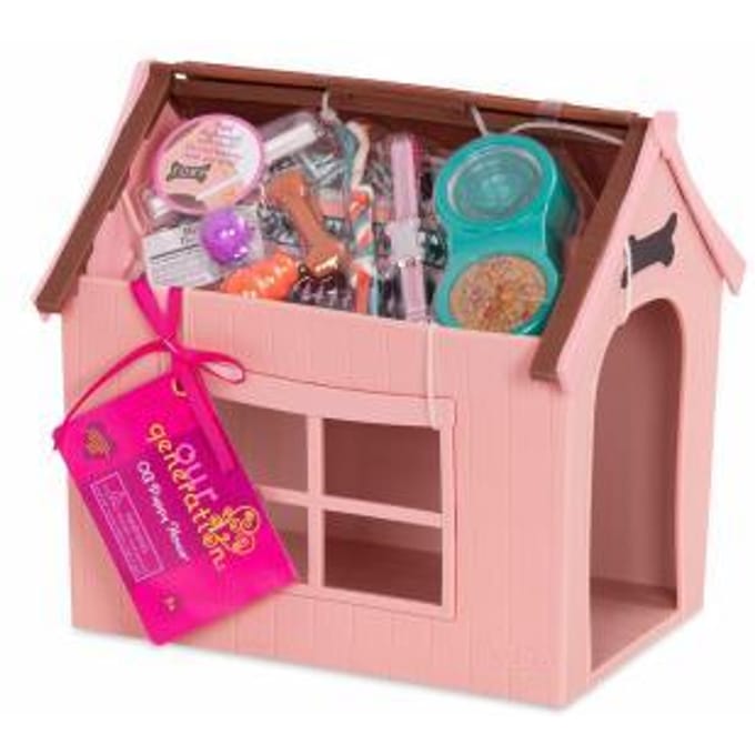 Our Generation Hondenhok met accessoires Poppen toebehoren