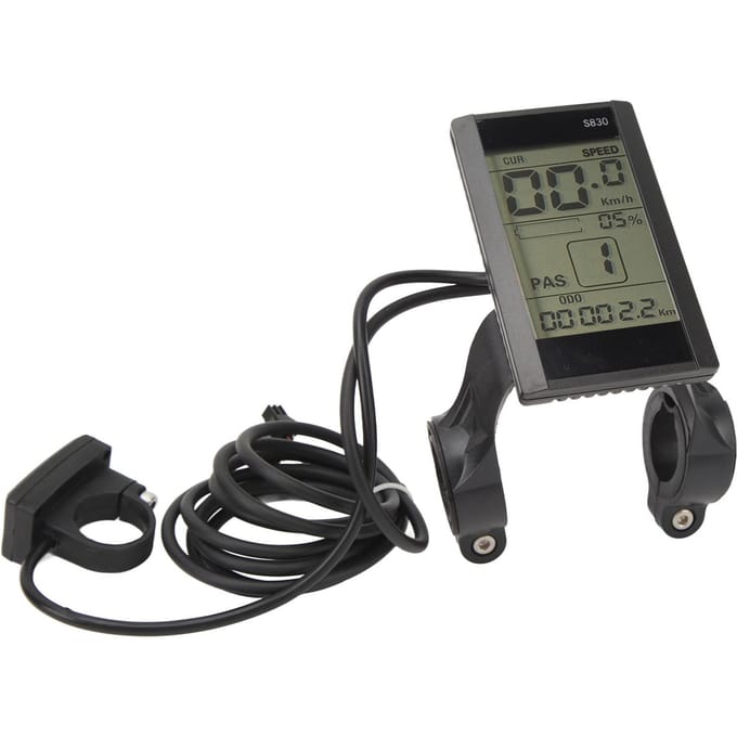 Elektrische Fiets LCD Display Meter 24V 36V 48V Waterdicht Multifunctioneel 22.2mm S830 LCD Display voor gray