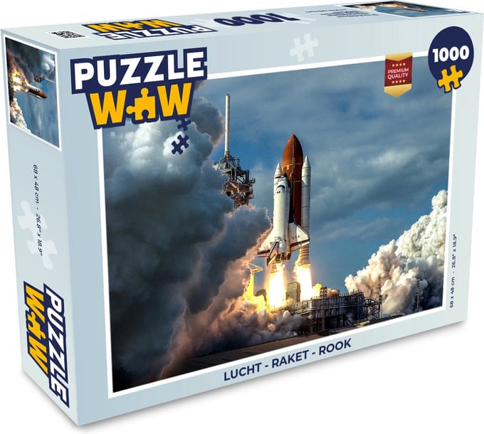 Puzzel Lucht - Raket - Rook - Legpuzzel - Puzzel 1000 stukjes volwassenen