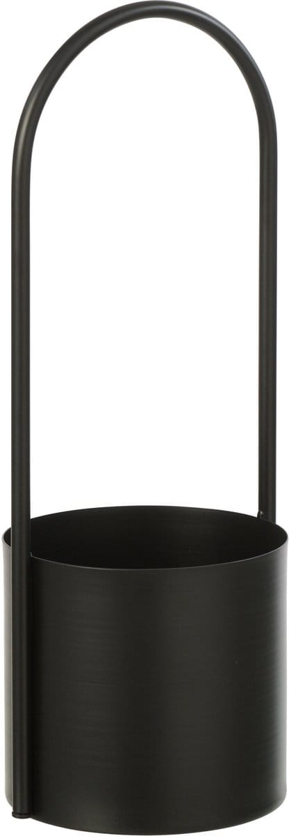 J-Line bloempot - ijzer - zwart - large