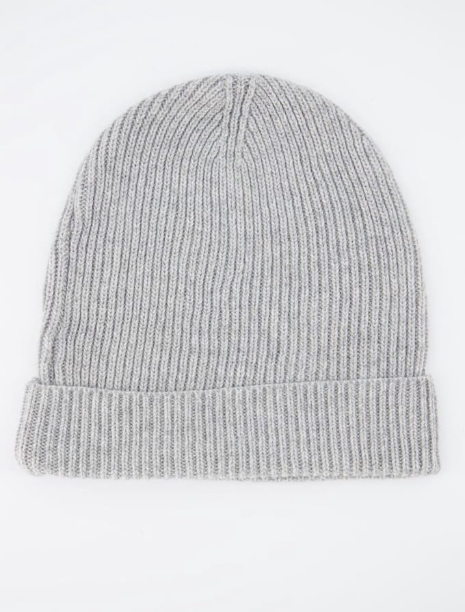 Cashmere Blend Muts / Grijs / One Size