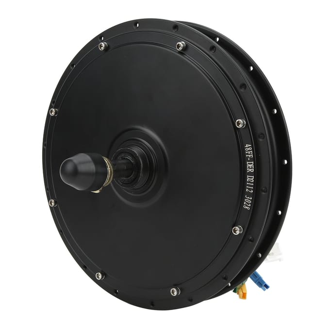 Fiets Achterwielmotor 48V 1000W Achteraandrijving DC Naafmotor voor DIY Modificatie Elektrische Fietsen black