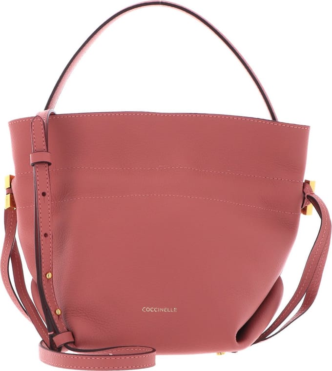 COCCINELLE Leren Handtas Schoudertas Romance Handbag Camelia / Camelia Roze