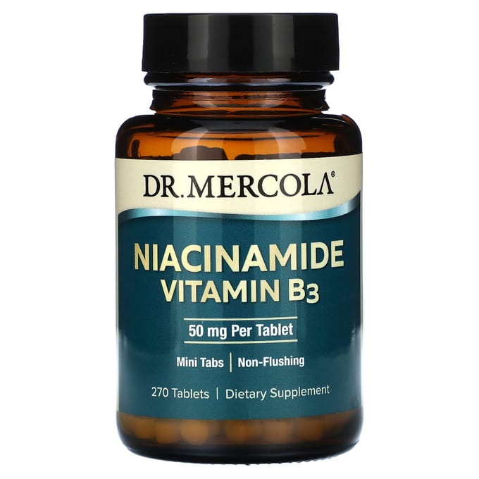 Dr. Mercola, Niacinamide Vitamine B3, 50mg, 270 tabletten