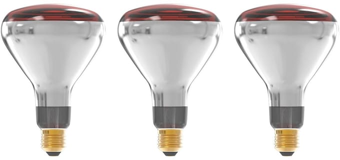 Technik Infrarood Warmtelamp R125 E27 - 250W - Half Rood - Dimbaar - 3 stuks