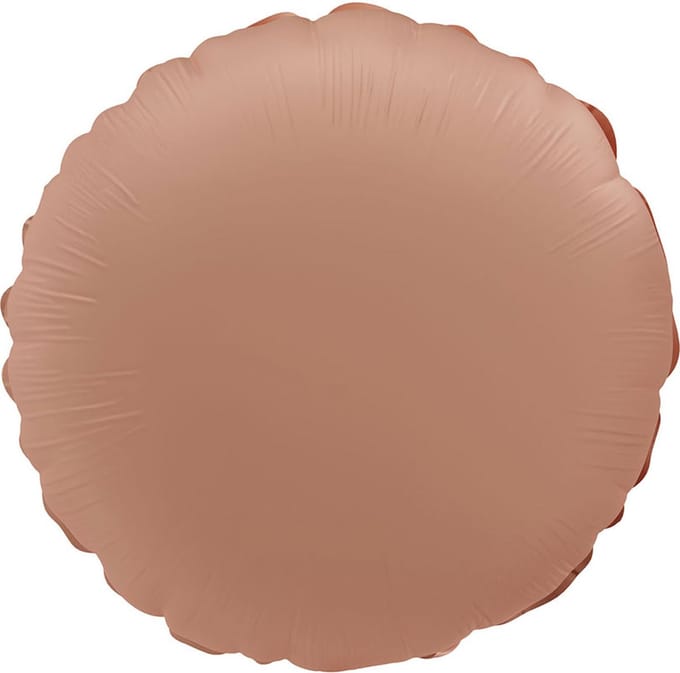 Folieballon Vorm Rond - Vintage Rose - Ultra Matt - 45 cm