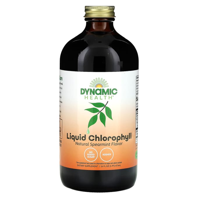 Dynamic Health, Chlorophylle Liquide, Menthe Verte Naturelle, 16 fl oz (473ml)