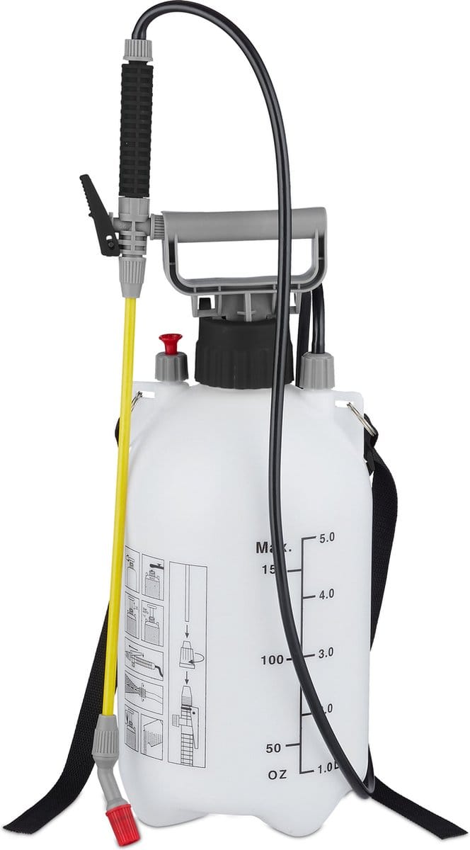 drukspuit 5 liter - druksproeier onkruid - onkruidverdelger - plantensproeier
