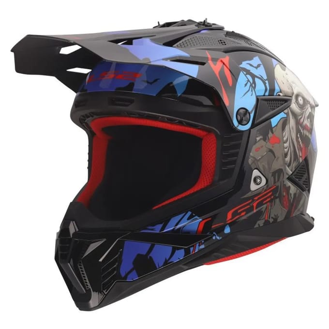 LS2 MX708 Fast II Zombie II Motocrosshelm -