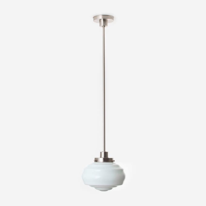 Hanglamp Alphonse 20's Matnikkel - Art Deco Trade