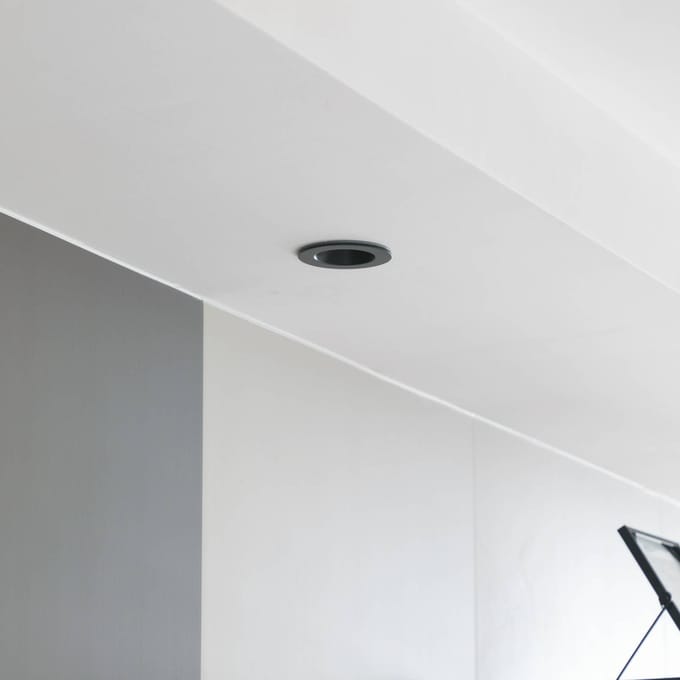 Arcchio LED downlight Aryx, zwart, 4.000K