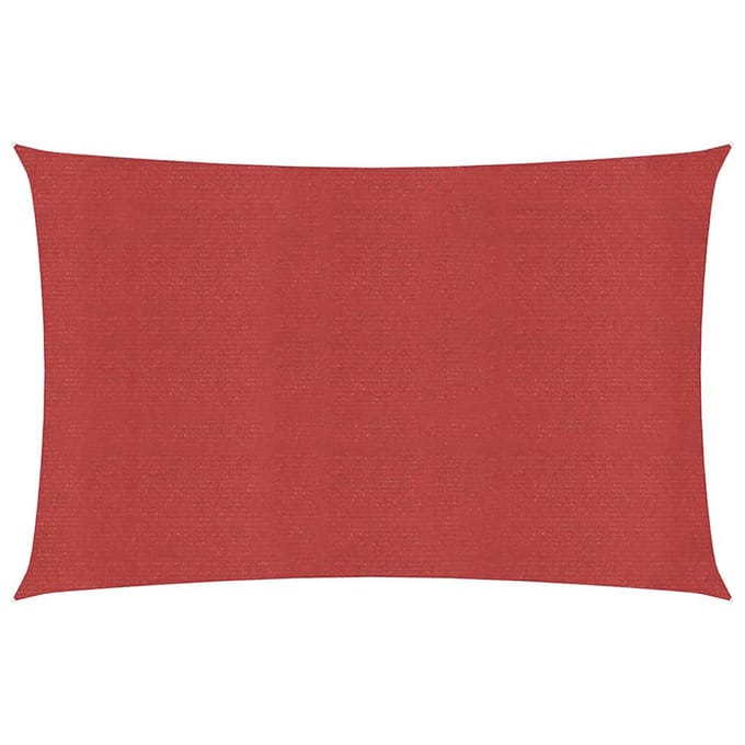 vidaXL - Zonnezeil - 160 - g/m² - 2,5x5 - m - HDPE - rood