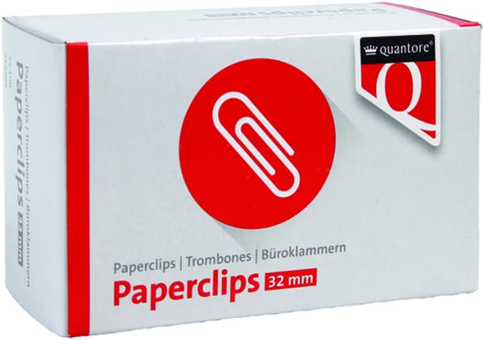 Paperclip quantore r2 32mm kort | 5 stuks
