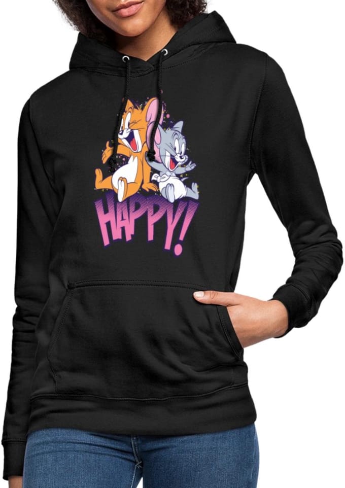 Tom En Jerry Met Nibbles Hoodie Dames