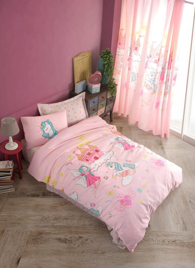 Asir - Enkele Dekbedovertrekset - Roze - 160 x 240 cm