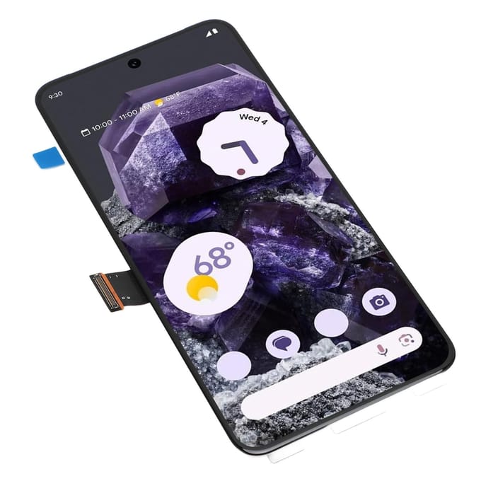 6.2in Schermvervanging voor Pixel 8 5G GKWS6 G9BQD Ondersteunt Vingerafdruk 3D Touch LCD-scherm black