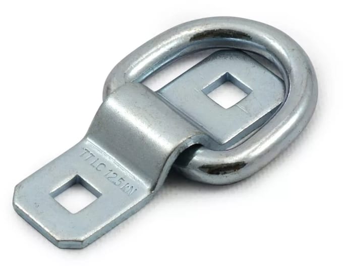 Set van 10 Ankerpunten Laadvloer (D-Ring) – 2500kg – Bevestigingsogen voor Ladingzekering