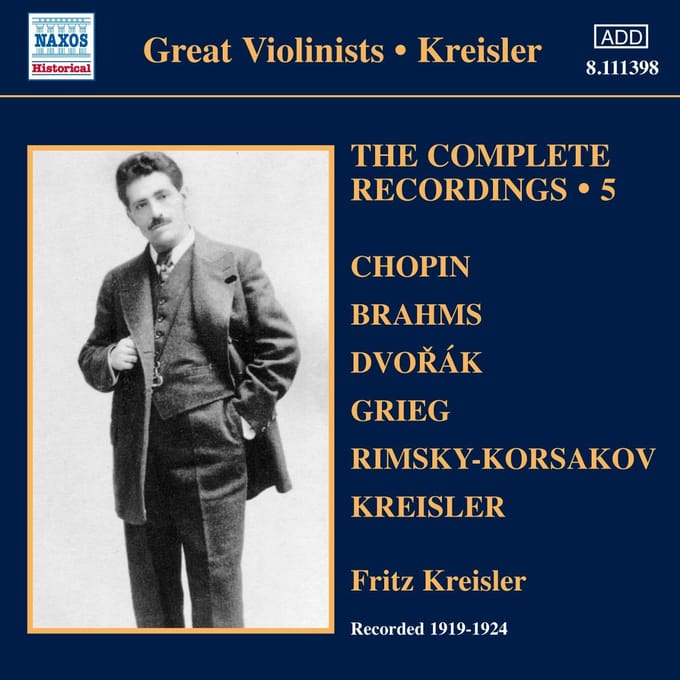 Victor Symphony Orchestra, Josef Pasternack, Carl Lamson - Kreisler, The Complete Recordings 5 (CD) (Remastered)