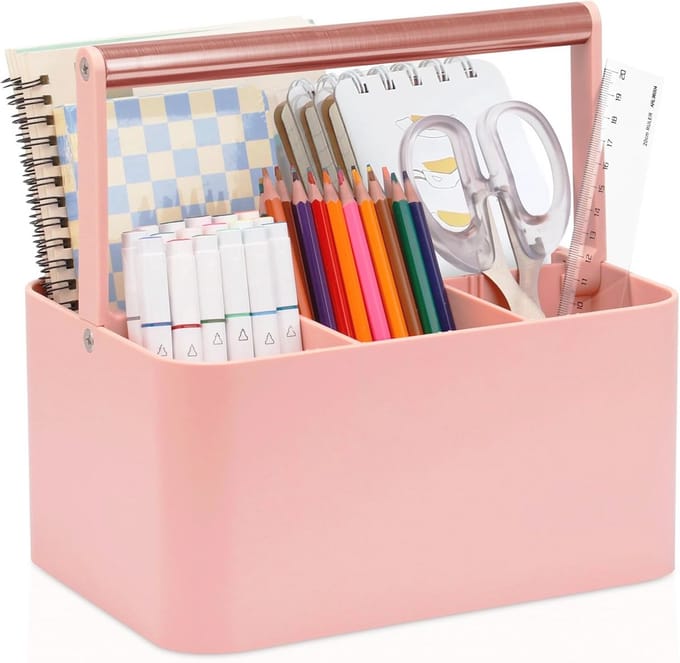 Multifunctionele opbergorganizer voor kunst, make-up en badkamer - Verstelbare caddy met handvat