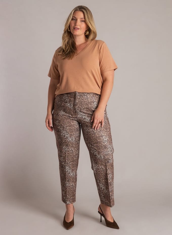 YEST CURVE Jelisaveta Tops - Soft Terra - maat X-0(44)