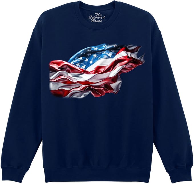 American Flag The Coloured House Sweater M