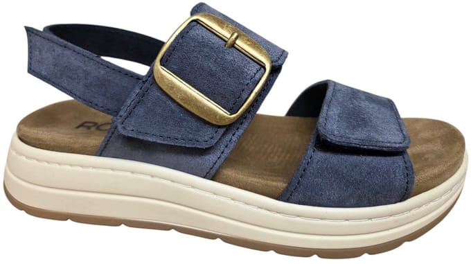 Rohde 5696 56 Sandalen Blauw Suede Dames - Blauw - 41