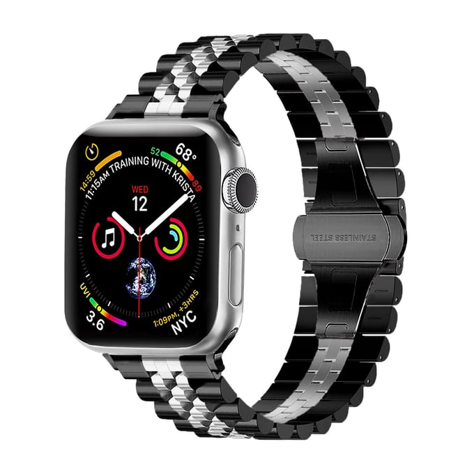 Apple Watch Ultra Jubilee stalen band (zwart/zilver)