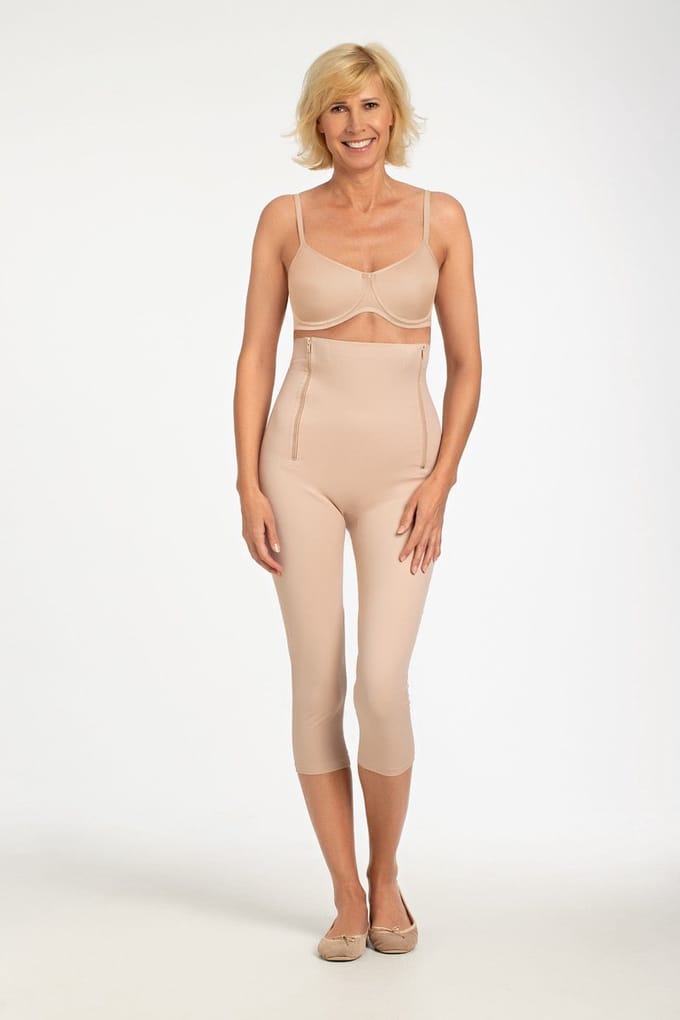 Amoena Compressie Bermuda 2-ZIP-BO NUDE - maat L