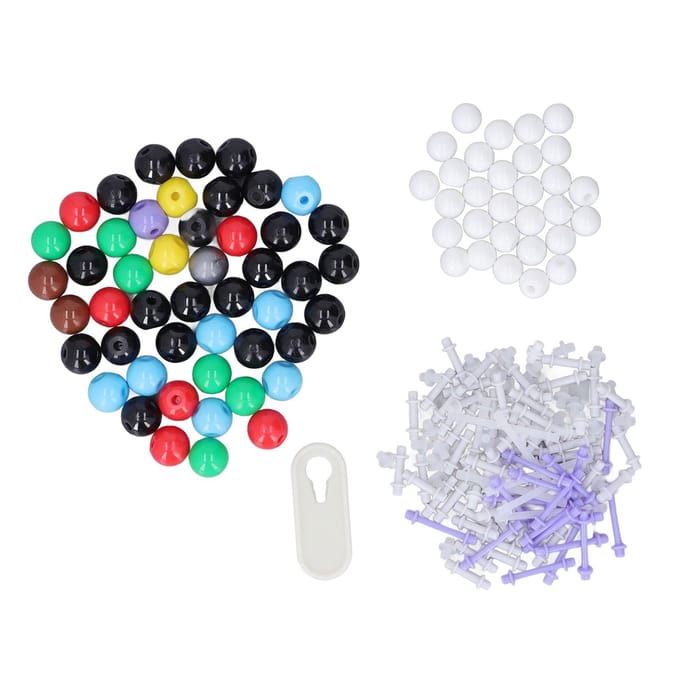 189 STUKS Moleculaire Structuur Model Kleurrijk PP Educatief Organische Chemie Modelbouwpakket voor de Klas white