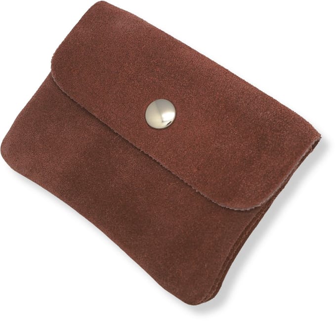 Bijoutheek Portemonnee Leer Italiaans Suede Rusty Orange