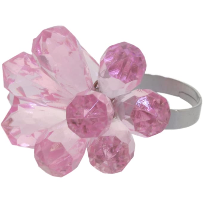 Behave – ring – Roze – Zilverkleur – Statement stijl