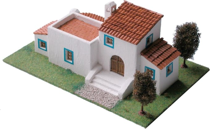 Bouwpakket Traditioneel Huis Ibiza- Steen