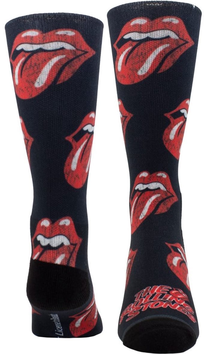The Rolling Stones - Allover Tongues Sublimation Sokken - Zwart/Rood