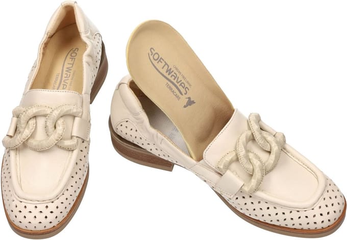 Softwaves -Dames - crÈme - ballerina's & mocassins - maat 41