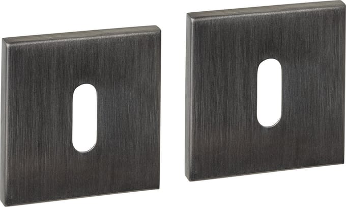Intersteel Sleutelrozetten verdekt 53x53x6mm PVD antraciet