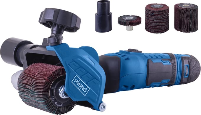 Scheppach Schuurmachine multifunctioneel MRS500 - Schuurroller - 300W - incl. verschillende schuuropzetstukken