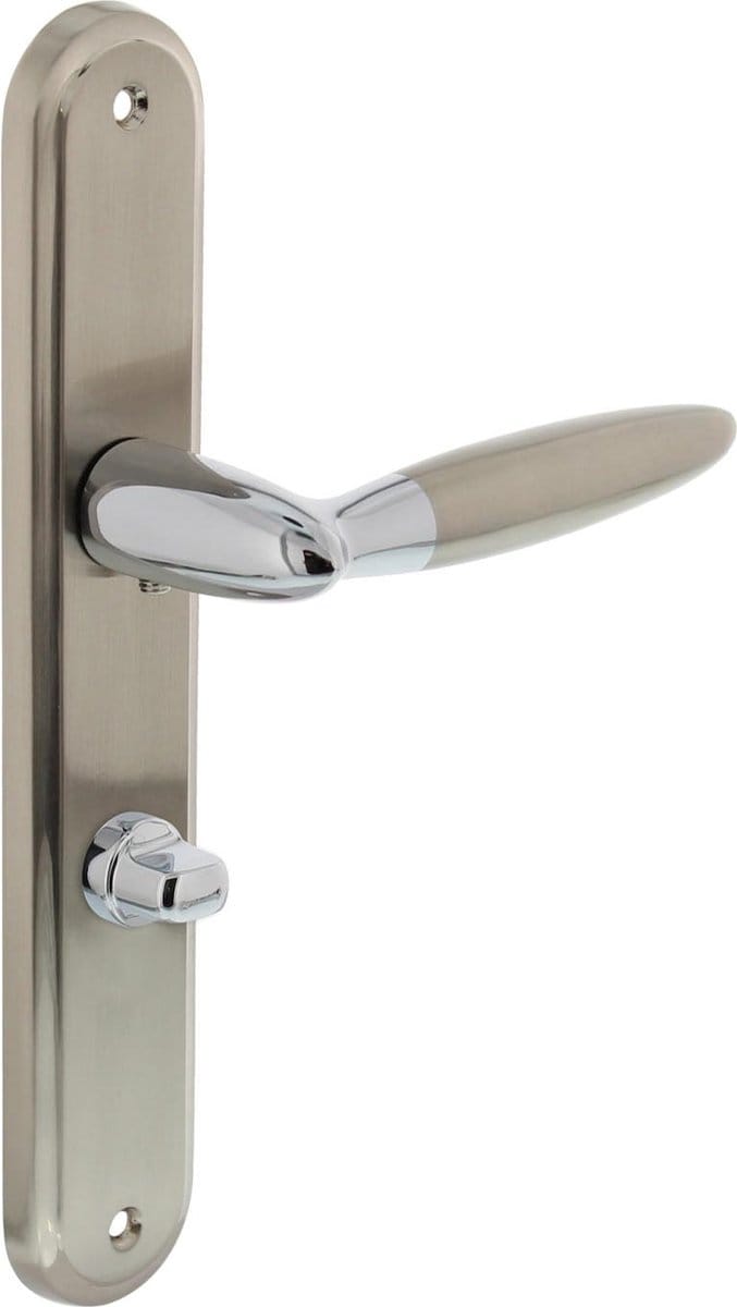 Intersteel Deurkruk Elen op schild toilet-/badkamersluiting 63 mm chroom