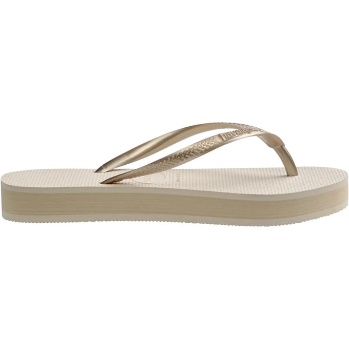 Havaianas Slim Slippers en Sandalen Dames - Beige - Maat 35/36 - Plastic