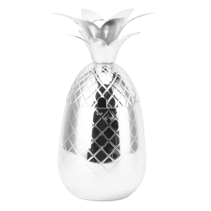 Cocktailshaker Ananasvorm RVS Gepolijst Glad Oppervlak 500ml voor Thuisbar