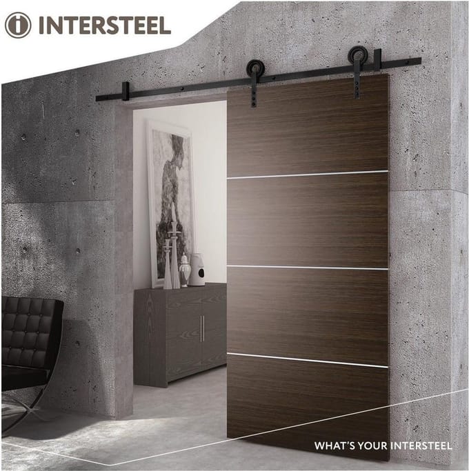 Intersteel Schuifdeursysteem Modern mat zwart
