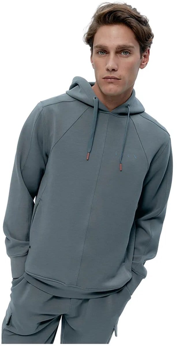 Born Living Yoga Grau Sweatshirt Met Rits Grijs S Man