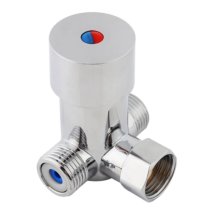 G1 2 Warm Koud Water Mengventiel Menger Temperatuurregeling voor Automatische Kraan white