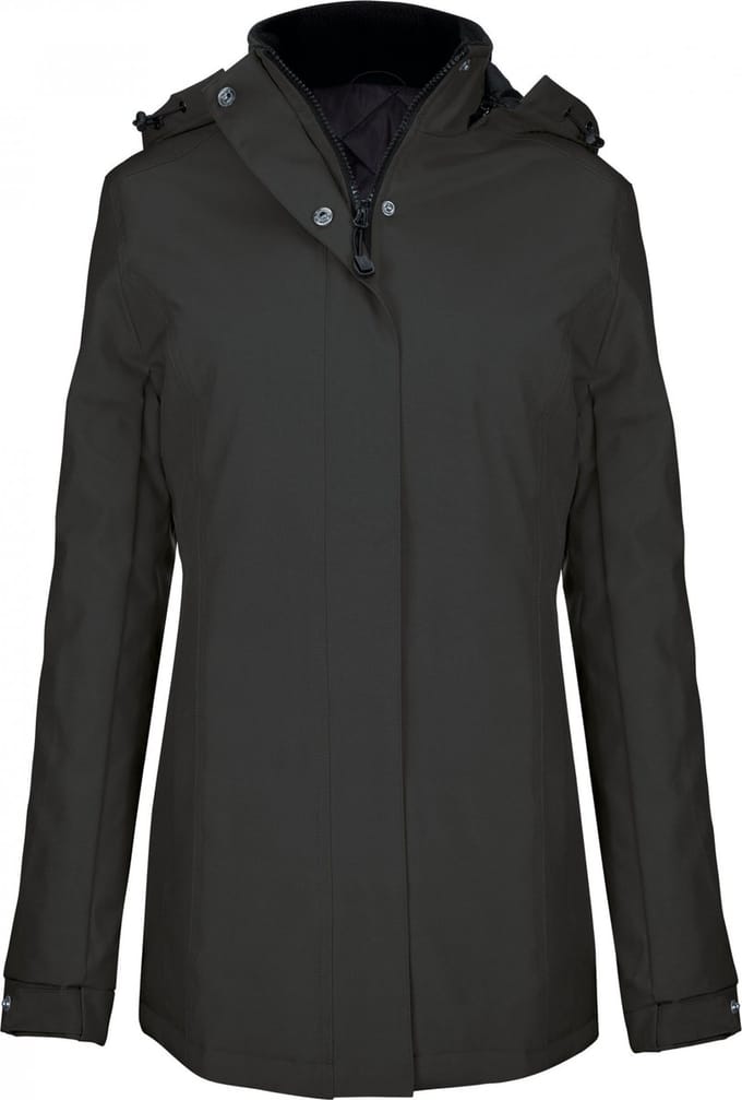 Kariban Damesparka K6108 - Dark Grey - M