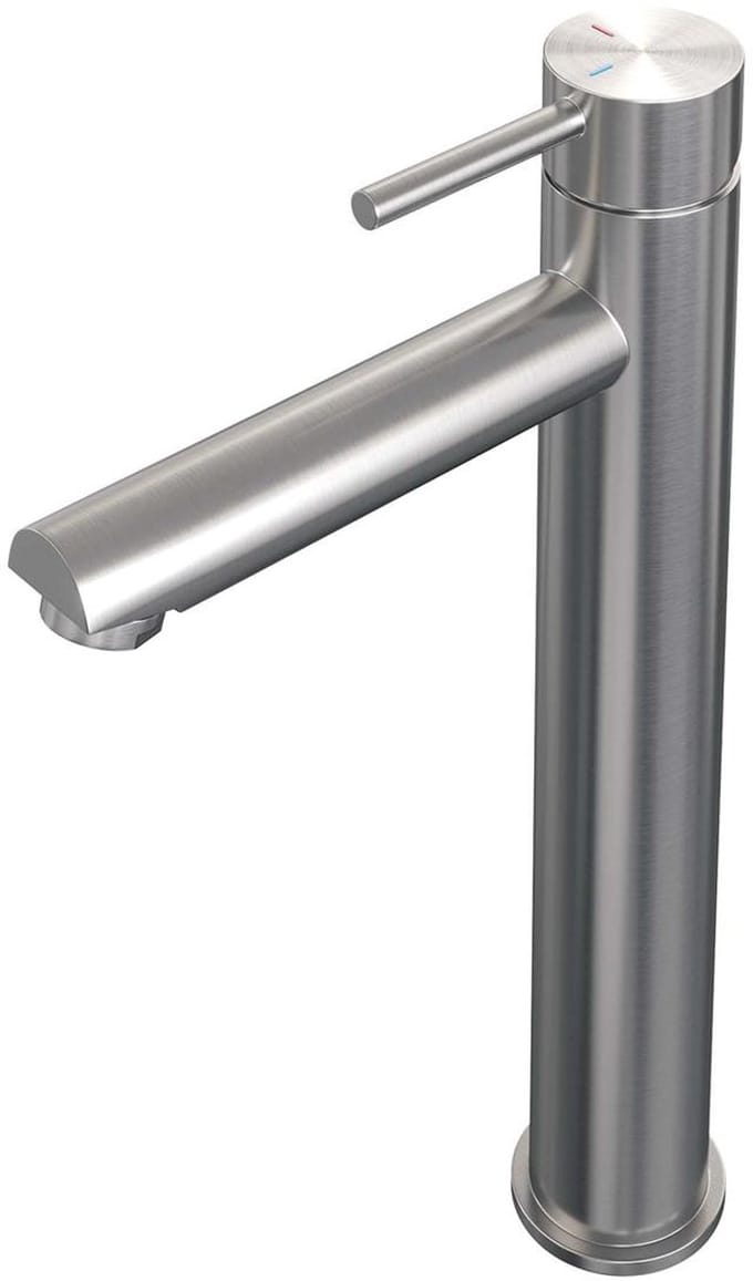 Brauer Brushed Edition Verhoogde Opbouw Wastafelmengkraan Model A RVS Geborsteld PVD